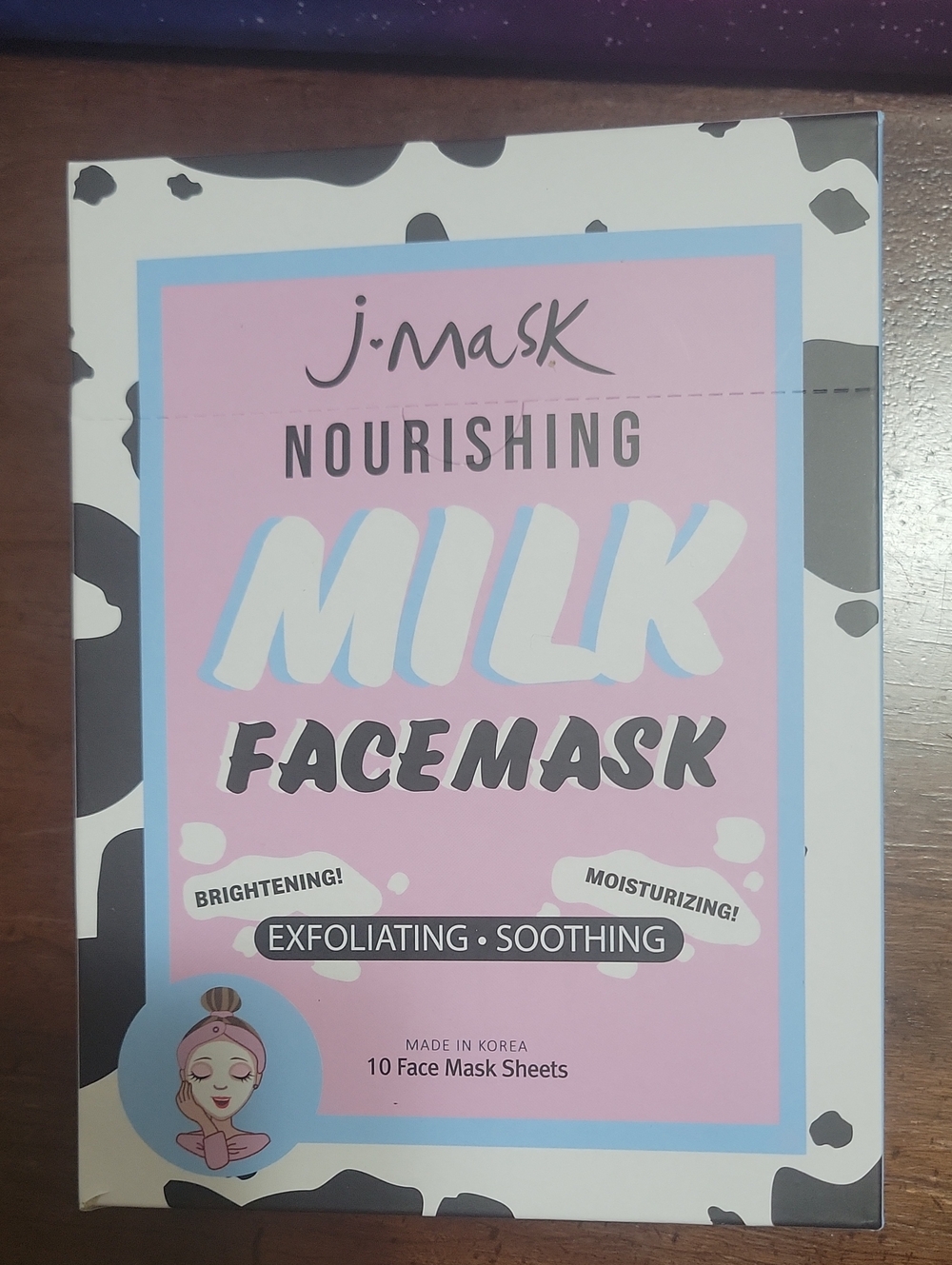 J mask nourishing milk face mask (box of 10)